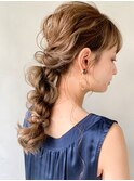 20代30代40代◎着物ドレスヘア編み込みパーティー#04af0505