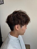 ヘアーワークス ボナ(HAIR WORKS bona.)&nbsp;柔らかブラウンで垢抜けナチュラル男子◎マッシュ/メンズパーマ