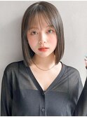 うる艶髪艶感うるツヤサイドバング前髪くびれヘア斜めバング