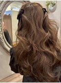 #ポイントツインテール　#ガーリーヘアアレンジ