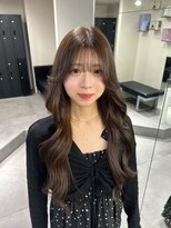 ベレーザ 渋谷(BELEZA) 16338ナチュラルブラウンレイヤーラウンドバングオリーブグレー