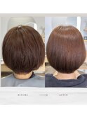丸みショート×en髪質改善プレミアストレート
