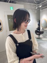 ローウェ 京都四条河原町(Louwe)&nbsp;切りっぱなしボブ/BOB/前下がりボブ/四条河原町