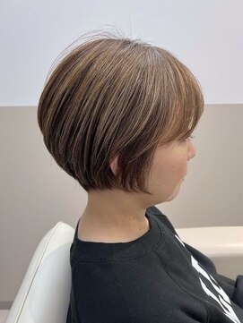 ソエル(Soell) 神戸 ショートヘア 白髪ぼかし 脱白髪染め 縮毛矯正 髪質改善