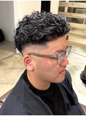 リバースセンターパート/ニュアンスパーマ/ダウンバング/MEN'S