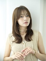 キネン バイ ツリー 宇都宮(kinen by tree)&nbsp;マロンベージュセミロングレイヤーの柔らかい毛流れ
