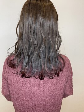 アンソメット 上津店(UN SOMMET) 裾カラー（ラベンダーアッシュ×ピンク紫）