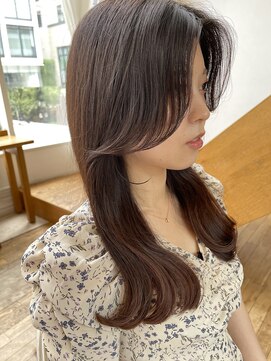 バイオレットジェム(Violet`jem) 韓国ヘアー 顔まわりレイヤー