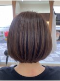 丸みBob×アッシュベージュ