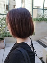 スタイル 成城学園前(STYLE)&nbsp;アッシュ系に飽きた方はレッド系カラーにボブカット１