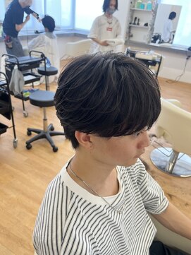 ビカム 名駅(become) ニュアンスパーマメンズシースルーマッシュ