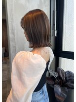 ハバナ 立川(HAVANA) 切りっぱなしボブレイヤー透明感カラー髪質改善トリートメント