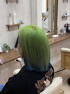 ウィルゴ(VIRGO) リトルグリーンメンカラー/ネオングリーン＋サファイアブルー