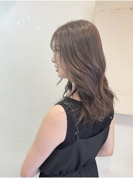 キャンバス バイ ネオリーブ 横浜西口(Canvas by neo.) ロングレイヤー ハイトーン ベージュ ハイライト 【miku】