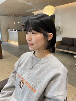 アコーズ ヘア トクシゲ(accord s hair Tokushige)&nbsp;ぷつっとボブ/イヤリングカラー