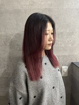 アジールヘア 北千住駅西口店(agir hair)&nbsp;ダブルカラーカシスピンクカラー北千住