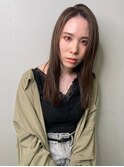 シンプルレイヤーストレートロング