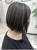 コントラストハイライト/外国人風/ボブ/堺東