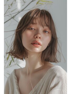 ラナ 新宿(lana) ミディアム/ブラウン/透明感カラー/似合わせ/【lana hair新宿】