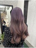 【広島韓国ヘア】ヨシンモリヘア×ハイトーンラベンダーピンク