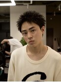 スパイキーショート/メンズヘア/メンズパーマ/眉毛/天神/大名