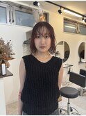 ボブ/ボブパーマ/ワインレッド/千葉/千葉駅/京成千葉駅/学割U24