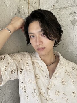 プロス(Pros) 前髪長めメンズウルフ／ニュアンスパーマ/表参道
