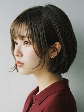 コトナ 越谷店 チャコールグレー/切りっぱなしミディアム/越谷/20代30代