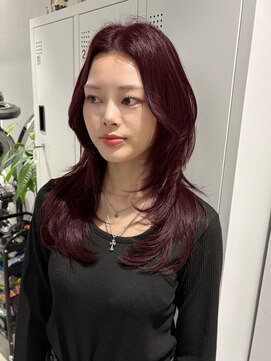 プリアバイポプルス 渋谷(pria by popls) ハッシュカット/ミディアムレイヤー/韓国レイヤー/渋谷/20代