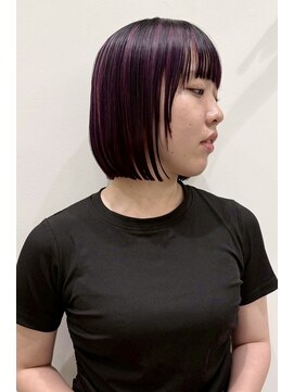 イーズ 鎌倉(e's) 《e'sイーズ鎌倉》ローズピンク/デザインハイライト/ミニボブ