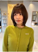 透明感カラー オリーブベージュ オリーブカラー レイヤーカット 