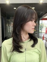 マッシュ アドベ 八戸ノ里(MASHU ADOBE)&nbsp;内巻きワンカールレイヤー×オリーブベージュ