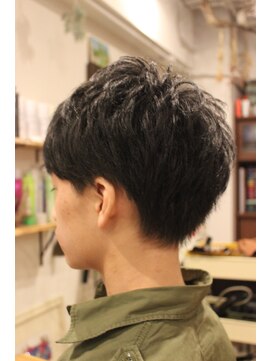ヘアー ド ブラン(Hair de Brun) ☆ニュアンスパーマ☆マッシュ風ツーブロックショート☆