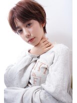 ネオリーブ チロル 横浜西口店(Neolive CiroL.)&nbsp;ツヤ★オレンジブラウン　ショート