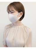 《輪玉尚也》 ミニボブ 小顔 耳掛け