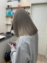 ナンバー エアロ 横浜(N° +aero)&nbsp;大人かわいいエギョモリ ミルクティーブラウン 切りっぱなし