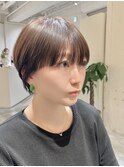 ［横山］パツっとブラントバングマッシュショート