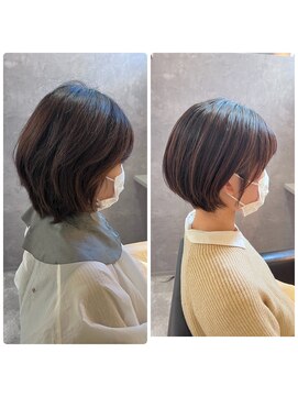 アイディール 心斎橋店(:ideal) 癖毛・多毛の方におすすめ♪扱いやすい丸みショート♪