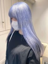 ベレーザ 渋谷(BELEZA)&nbsp;3707ニュアンスカラーブルーシルバーハイトーンカラー艶髪ロング