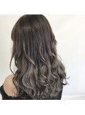 ダークアッシュ暗めカラー[加古川/加古川駅] フェミニンロング