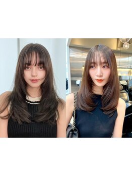 髪質改善しながら、お客様の理想の韓国ヘア叶える☆毛先まで艶のある柔らかい質感の髪へ導きます[nok渋谷]