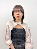 透明感×ツヤ 暗髪ボブ