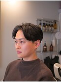 前下がり　センターパート　韓国ヘア　韓国