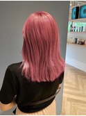  透明感抜群♪ダブルカラーブリーチハイトーンピンクブラウン