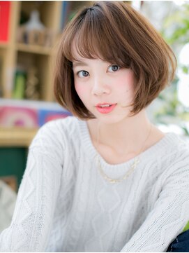 カバーヘア ブリス 上尾西口店(COVER HAIR bliss) インナーカラーひし形シルエット小顔ミニボブc6上尾20代30代40代