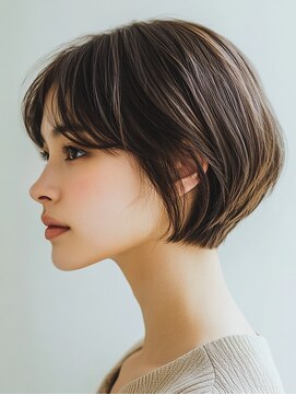 ロディーナコク 大口 新子安(rodina.coc) 20代30代40代◎大人ショートボブ/白髪ぼかし/髪質改善