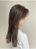 グレージュハイライト細め