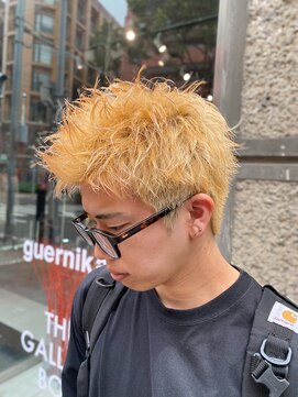 アイリーヘアデザイン(IRIE HAIR DESIGN) 【IRIE HAIR福岡】スパイキーショート×ブリーチカラー