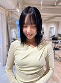 外ハネボブ×艶々暗めカラー