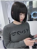 あごライン 小顔ボブ 梅田